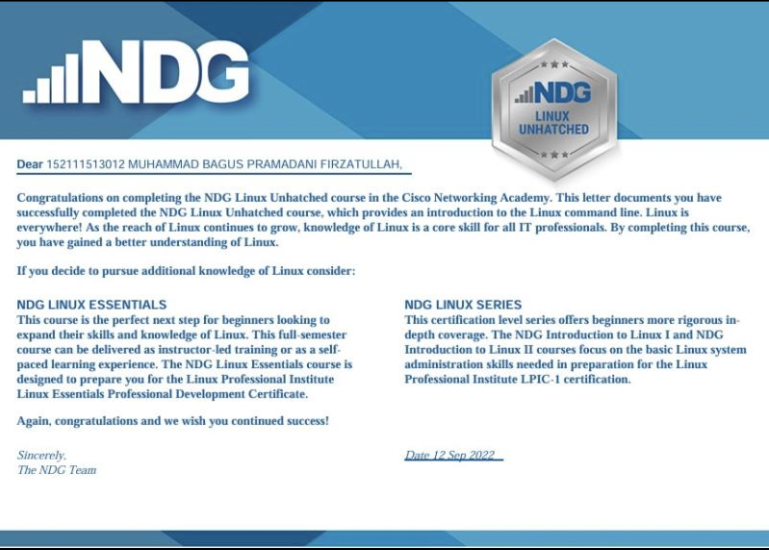 NDG Linux Unhatched